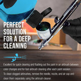 Master Airbrush Cleaner, 16-Ounce Pint Bottle - Fast Acting Cleaning Solution, Quickly Remove Water-Based Acrylic Paint, Watercolor, Makeup - Clean Clogged Airbrushes, Brushes, Artist Tools Master Airbrush