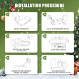 Inflatable Bubble Balloon House, Inflatable Tent Bubble House 10ft Dome 6ft Tunnel for Kids/Home/Wedding/Garden Party, Malls, Parks Event Exhibition, Clear Dome Balloon Garden Tent with Blower/Pump SUDOO