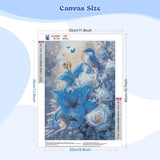 EOBROMD Diamond Art Painting Kits for Adults Birds Flower, 5D Full Drill Diamond Dots, DIY Diamond Art Painting Kits for Adults Beginners, Diamond Gem Art and Crafts for Home Wall Decor 12x16inch EOBROMD