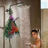 128 Pcs Mixed Real Dried Eucalyptus Stems, 100% Natural Preserved Eucalyptus Leaves with Lavender & Rose flower Sachet Bundles, Greenery for Hanging Shower, Plant Fragrance, Wedding Decor Pasuvsigt