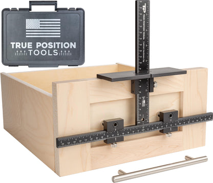 True Position Tools The Original Cabinet Hardware Jig - Made in USA - Most Accurate Tool for Knobs and Pulls - Hand Calibrated - WoodArtSupply