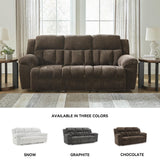 Signature Design by Ashley Frohn Modern Manual Reclining Sofa, Dark Brown Signature Design by Ashley