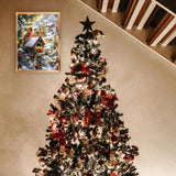 MBNTJHT Christmas Diamond Art Kits for Adults,5D Round Drill Cardinals Diamond Painting Kits for Beginners,Birds Snow Scene Gem Art Painting by Diamonds for Home Decor 12X16 Inch. MBNTJHT