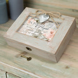 Cottage Garden Make World Special Natural Taupe Wood Locket Music Box Plays What a Wonderful World Cottage Garden