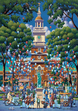 Buffalo Games - Eric Dowdle - Independence Hall - 500 Piece Jigsaw Puzzle for Adults -Challenging Puzzle Perfect for Game Nights - Finished Size is 21.25 x 15.00 Buffalo Games