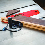 Rockler Precision Miter Gauge - Router Accessories w/Knobs & T-Bolts for Tool-Free Mounting - 0° to 70° Woodworking Tools and Accessories - Precise & Easy to Grip Workshop Tools ROCKLER