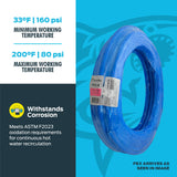 SharkBite 1/2 Inch x 100 Feet Blue PEX-A, PEX Pipe Flexible Water Tubing for Plumbing, UA60B100 SharkBite