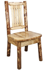 Montana Woodworks Log Furniture - Dining Chair - Glacier Country Collection Montana Woodworks