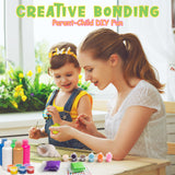 Kiditos Rockin' Rock & Shell Painting- Treasure Painting Kit,Arts and Crafts for Kids 4-12, Kids Painting Set, DIY Arts & Crafts Toys for Boys Girls Birthday Party Activities Gifts Kiditos