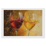 YDVZYWBL Wine Glasses Splash Diamond Art Painting Art Kits 5D DIY Diamond Art Kits Home Wall Decor 8"x12" YDVZYWBL