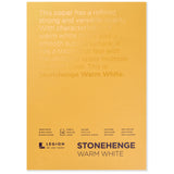Stonehenge 100% Cotton Medium Weight Pad, Warm White, 5 x 7 inches, 250gsm, 15 Sheets for Dry Media Stonehenge