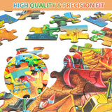 Jigsaw Puzzles for Kids Ages 3-5, 4-8, 6-8 Boys Girls - 60 Piece Construction Site - Large Piece Children Floor Jigsaw Puzzles - Science Educational Toys for 3 4 5 6 7 8 Years Old OSBOO
