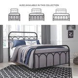 Signature Design by Ashley Nashburg Industrial Farmhouse Metal Bed, Full, Matte Black Signature Design by Ashley