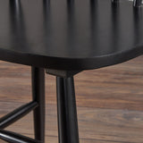 Christopher Knight Home Declan Farmhouse Cottage High Back Spindled Rubberwood Dining Chairs, 2-Pcs Set, Black Christopher Knight Home