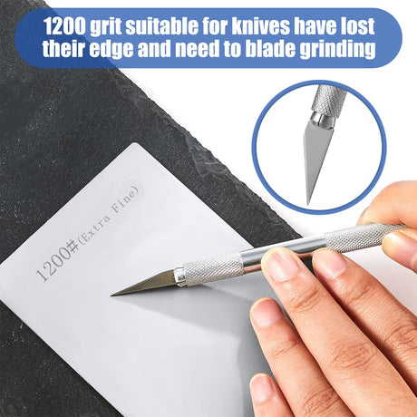 3 Pieces Diamond Sharpening Stone Diamond Knife Sharpener Plate Honing Whetstone for Kitchen Sharpening Dull, Blunt or Tired Edges (250/600/ 1200 Grit) Zhehao