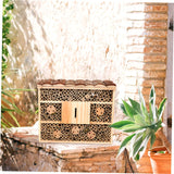 OFFSCH Creative House Mason House Garden Decoration Critter Cages Mason Bees House Hanging Hotels Hotel Garden Habitat House Hotel Beehive Decor Room Wooden House Solid Wood OFFSCH