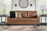 Signature Design by Ashley Bolsena Contemporary Leather Match Sofa, Dark Brown Signature Design by Ashley