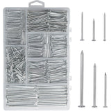 376pcs Premium Hardware Nails Assortment Kit, Maximum Length 2 Inches Galvanized Nails, Picture Hanging Nails, Wood Nails, Wall Nails with Storage Box | 6 Sizes JEGONFRI