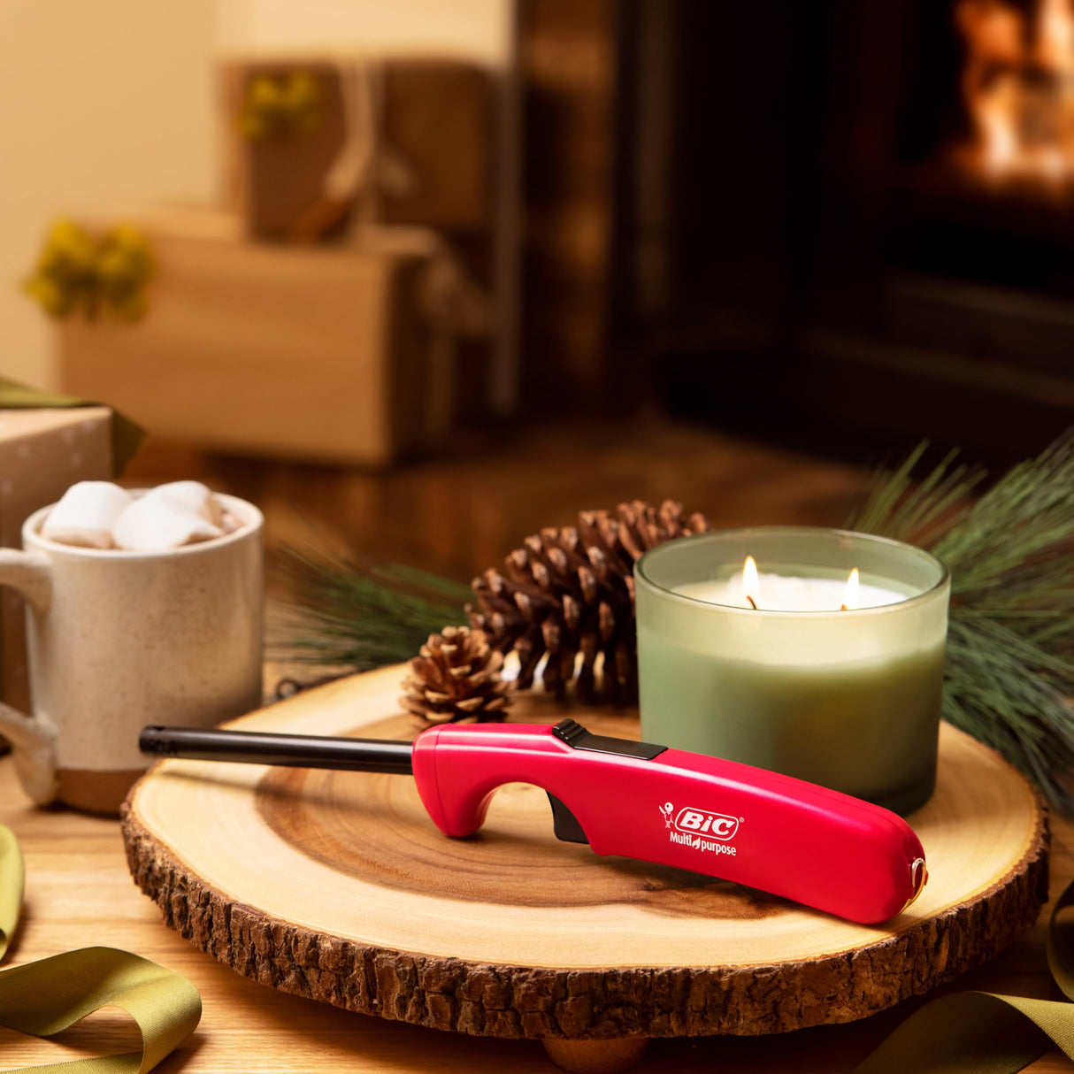 BIC Multi-Purpose Classic Edition Lighter & Flex Wand Lighter, 2-Pack (Colors May Vary) BIC