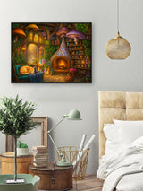 EIBEILI Diamond Art Kits for Adults,5D Cat Diamond Painting Kits for Beginners,Mushroom DIY Round Full Drill Painting with Gem Art Craft Kits for Home Wall Decor 12x16inch EIBEILI