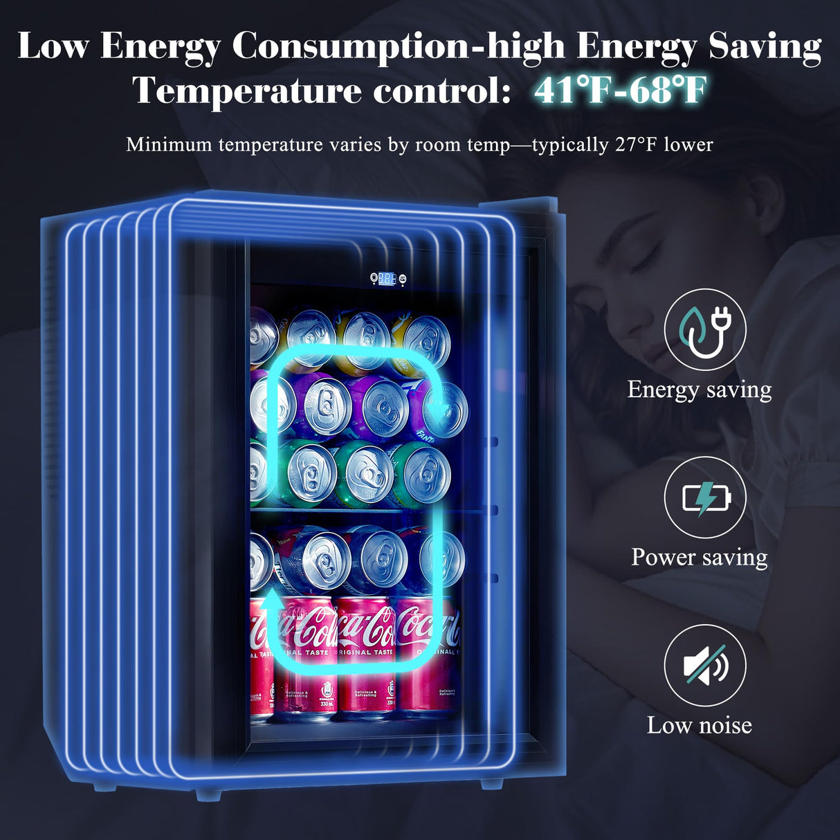 LUXOAK 60" Farmhouse Coffee Bar Cabinet with Beverage Fridge (Included), Wine Bar Cabinet with Drawer Storage, Mini Fridge Cabinet, Sideboard Cabinet for Dining Room, Living Room-Brown LUXOAK