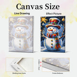 JOOZ Christmas Paint by Numbers Kit for Adults Framed Snowman Paint by Number with Easel Christmas Tree Paint by Number with Frame DIY Christmas Ball Oil Painting Kits for Home Wall Decor 8x12 Inch JOOZ