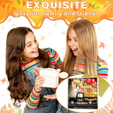 Anglechic 34 Pcs Small Interchangeable Christmas Truck Decor Holiday Seasonal Sign Farmhouse Rustic Wooden Tier Tray Decoration Home Office Desk Welcome Ornament Thanksgiving Gift Anglechic