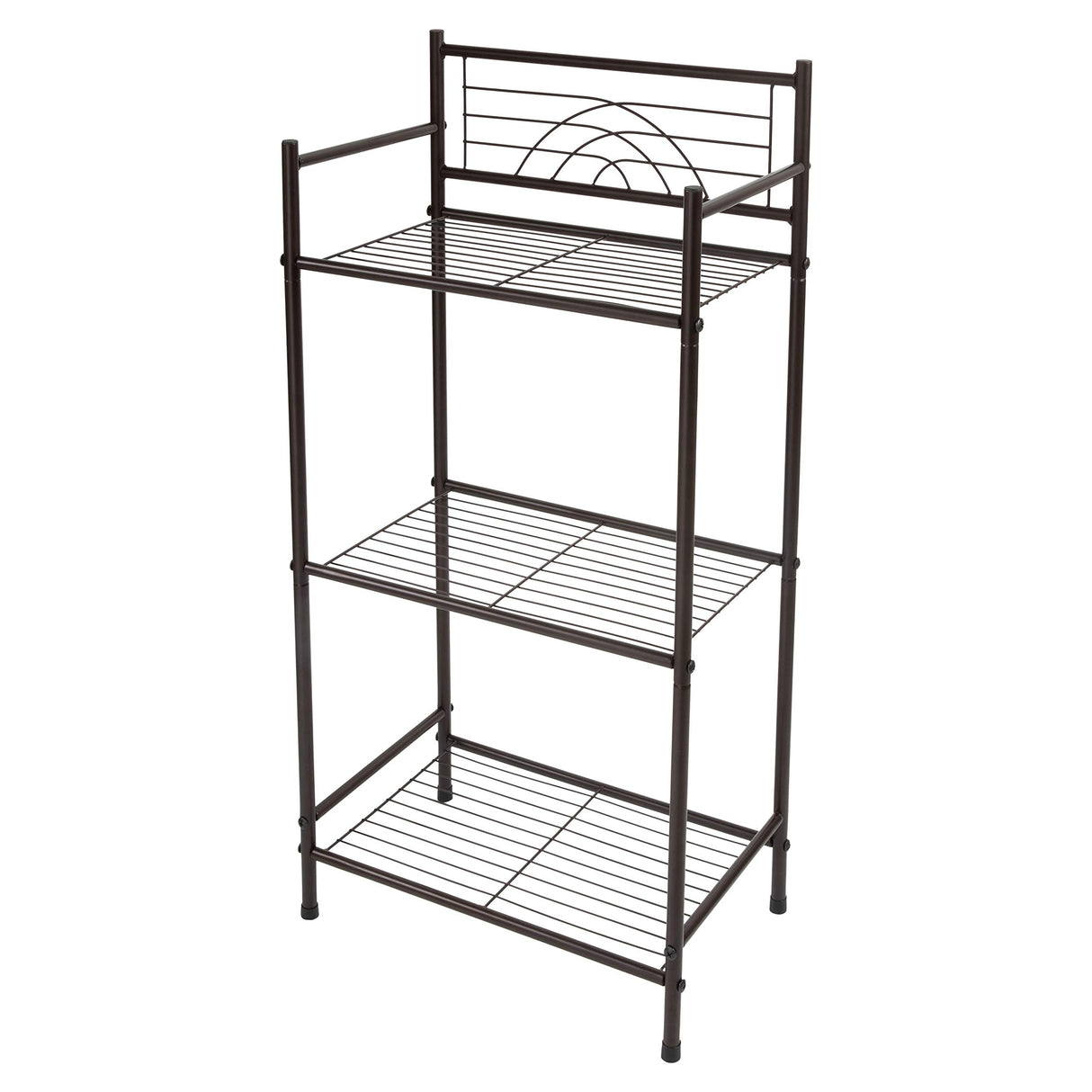 Bath Bliss 3 Tier Storage Shelf | Freestanding | Dimensions: 17.3"x 10.6"x 35.8 | Free Standing | Rust Resistant | Bathroom Storage | Easy to Assemble Bath Bliss