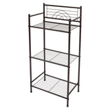 Bath Bliss 3 Tier Storage Shelf | Freestanding | Dimensions: 17.3"x 10.6"x 35.8 | Free Standing | Rust Resistant | Bathroom Storage | Easy to Assemble Bath Bliss