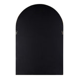 Kate and Laurel Hutton Rustic Modern Farmhouse Arch Mirror, 24" x 36", Natural Wood Finish Kate and Laurel