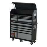 52 in. 15-Drawer Tool Chest and Rolling Cabinet Combo ShopMax