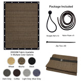 Artpuch Pergola Shade Cover 10'X12' Outdoor Sun Shade Cloth with Grommets Shade Tarp for Patio, Carport, Backyard Artpuch