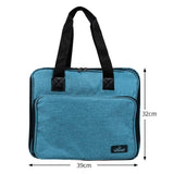 ATTERET Full Range Embroidery and Cross Stitch Starter Kit with Premium Storage Organizer Bag, Includes 99 DMC Coded Cotton Threads, 9 Metallic Floss, 3 Hoops, Needles, Scissors + More (Turquoise) ATTERET