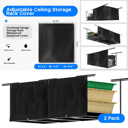 Laklinlin Ceiling Storage Racks Cover,Overhead Garage Storage Rack Cover For Adjustable Garage Storage Rack.(2 Pack)