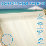 ketive Patio Lounge Chairs Set of 2 Adjustable Outdoor Wooden Sling Chairs, Made of Acacia Wood and Oxford Cloth, 250 lbs Capacity, Foldable and Easy to Carry for Patio and Indoor Use ketive