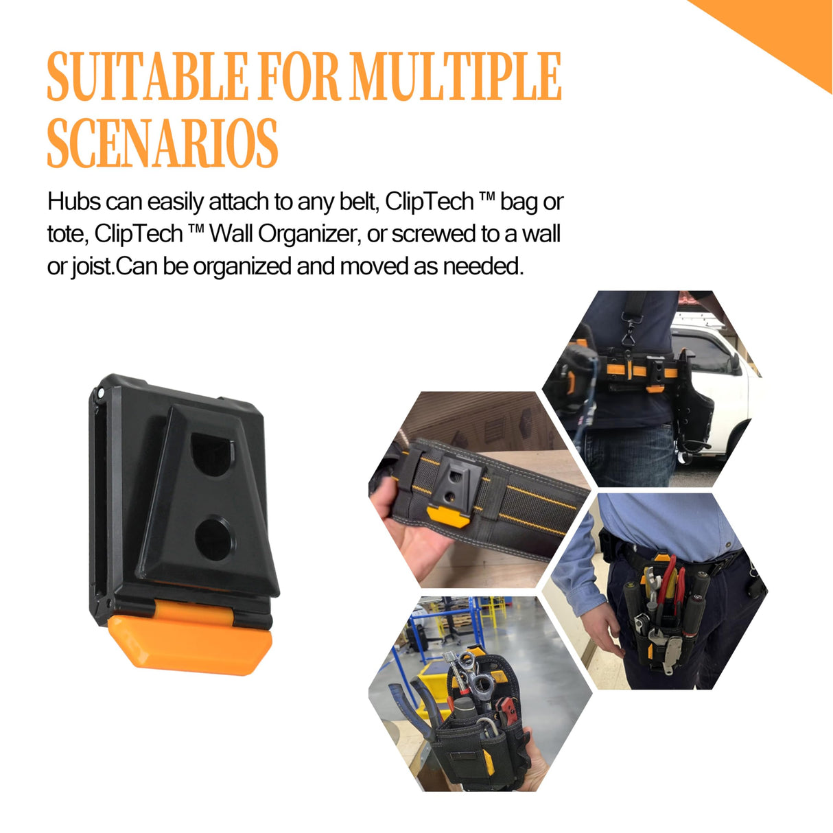 Tool Belt Clip Fits for TOU-CT Models ClipTech Pouches (3Pcs) LNATPPE