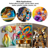 FansArriche Airbrush Paint Set, 34 Colors Acrylic Air brush Paint Kit with 2 Thinner, Ready to Spray Water-based Opaque & Neon Colors for Beginners, Artists, DIY Projects, 20 ml/Bottle FansArriche