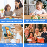 NEWENMO 4 Pack Paint by Number for Kids with Wooden Frame, Cute Rabbit, Cat, Dog Paint by Numbers for Kids Ages 8-12, Animal, DIY Acrylic Oil Painting for Beginners for Home Wall Decor 8X8 inch NEWENMO