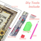 DIYCYCY Gnome Diamond Art Kits for Adults,Sunflower 5D Diamond Painting Kits for Beginners,Round Full Drill Diamond Dots Paintings,Diamonds Pictures Gem Art for adults Crafts Home Decor 13.78X13.78 in DIYCYCY