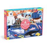 Mudpuppy Arctic Above & Below 100 Piece Double-Sided Puzzle Mudpuppy