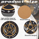 Xuhal 12 Pcs Tarot Diamond Painting Coasters Kits DIY Tarot Diamond Art Coasters with Holder DIY Drinks for Adults Craft Supplies Art Gift, 12 Styles Xuhal