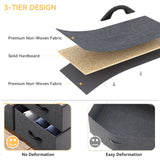 DWVO Dresser for Bedroom, Tall Dresser, Fabric Dresser with 8 Drawers, Double Dresser, Chest of Drawers for Closet, Living Room DWVO