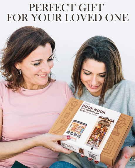 Rolife DIY Book Nook Kits for Adults, Miniature Dollhouse Booknook Kit, 3D Wooden Puzzle Creative Decorative Bookends Bookshelf Diorama Insert Crafts Hobbies Gifts (Arcade Dating) Rolife