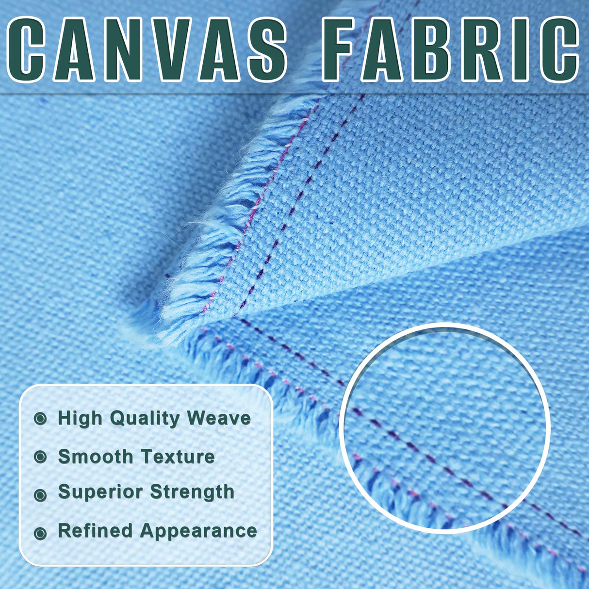 Cotton Canvas Fabric 59x39 Inches, Thick Canvas Fabric, 10oz, Suitable for Painting, Sewing, Bag,Crafts, Embroidery, Handmade Home Decor(White) M Mute Touch