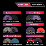 3M Grind Less Weld More Promo Kit, 67115, 4-1/2 in Discs, 16 Piece Welding Kit for Cutting, Grinding, Blending, Finishing, Rust Removal, Deburring 3M