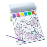 Melissa & Doug Paint with Water - Princess, 20 Perforated Pages with Spillproof Palettes Melissa & Doug