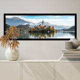 Hongkee 13x39 Puzzle Frame 2 Packs, Real Glass and Black Wood Frame, Display Panoramic 13 x 39 Picture Frames - Horizontal or Vertical Wall Mounting Hongkee