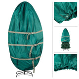 Upright Christmas Tree Storage Bag - Canvas Cover for 7.5-Foot Artificial Trees, Inflatables, and Christmas Decorations by Tiny Tim Totes (Green) TINY TIM TOTES