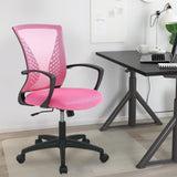 PayLessHere Office Computer Gaming Chair Ergonomic Mesh Desk Chair Adjustable Video Game Chairs with 360 Degrees Swivel Wheels Armrest Lumbar Support for Home Office,Pink PayLessHere
