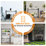 Elevon 5-Tier Storage Shelves, Adjustable Metal Wire Shelving Unit with Leveling Feet Heavy Duty Pantry Shelves Organizer Rack for Kitchen Garage Laundry Office Warehouse, 35"L x13.4"W x64.3"H, Black Elevon